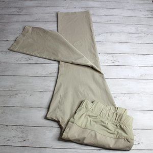 Gap Womens Khaki Tan Maternity Twill Trouser Pants Size 12L Long 32"